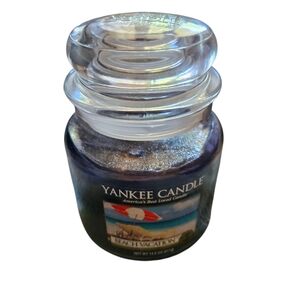YANKEE CANDLE RETIRED BEACH VACATION SCENT. SINGLE WICK NEW NEVER BURNT 14.5 OZ